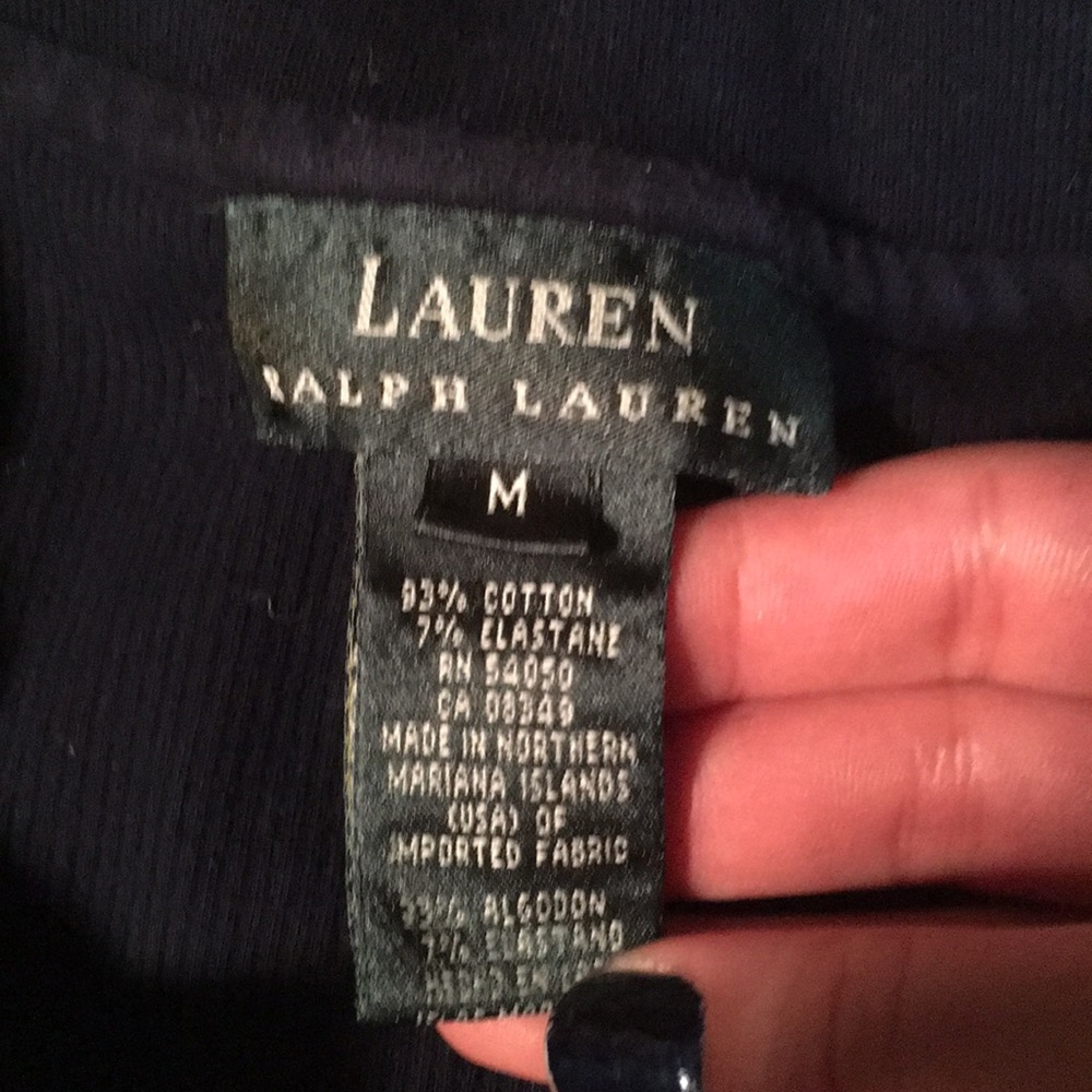 LAST CALL Ralph Lauren deep V snap button blouse - Picture 3 of 8
